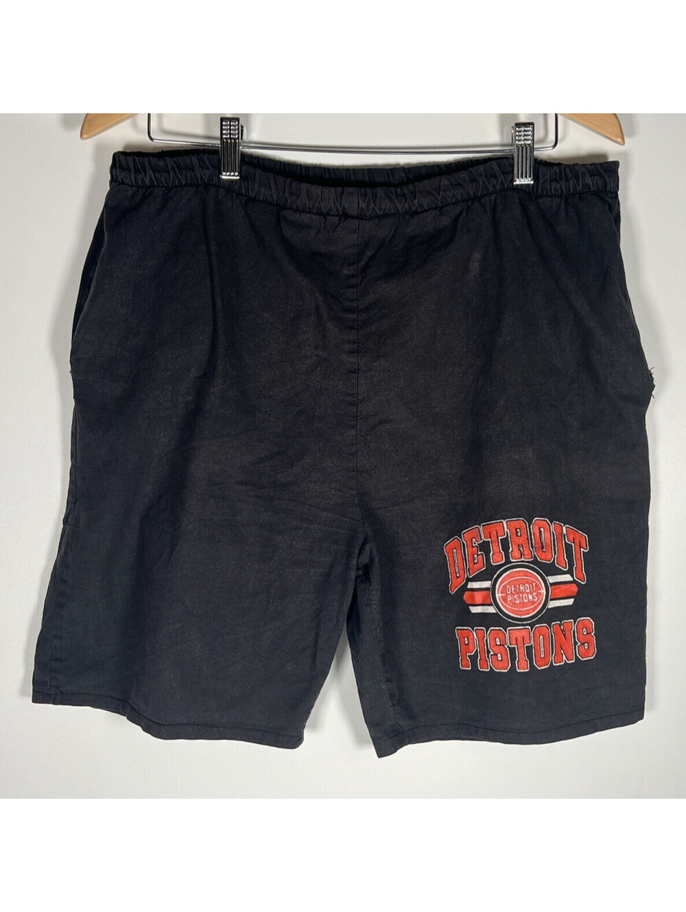 Vintage 90s Detroit Pistons Jerzees Sweat Shorts Men's XL *See Desc*